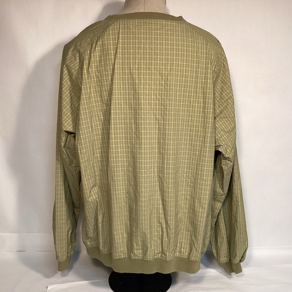 L.L. Bean Mens Pullover Windbreaker Jacket size XXL Golf Jacket checked - Picture 5 of 13